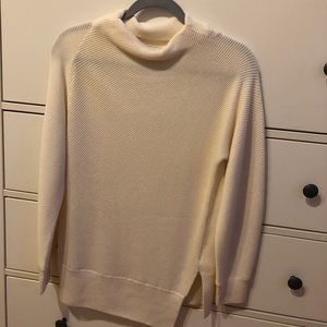 SOLD: Cream Cashmere Sweater (with side slit)